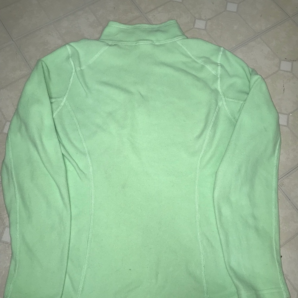 North Face pullover zip sweater in mint green - Picture 2 of 5